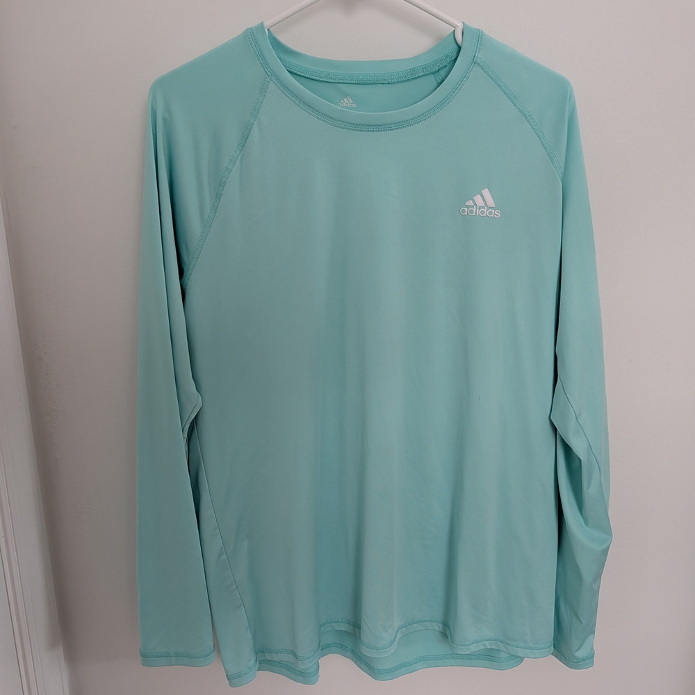 adidas Mint Green Performance Top Women's Long Sleeve